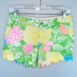 Lilly Pulitzer Colorful Floral Buttercup Short 0